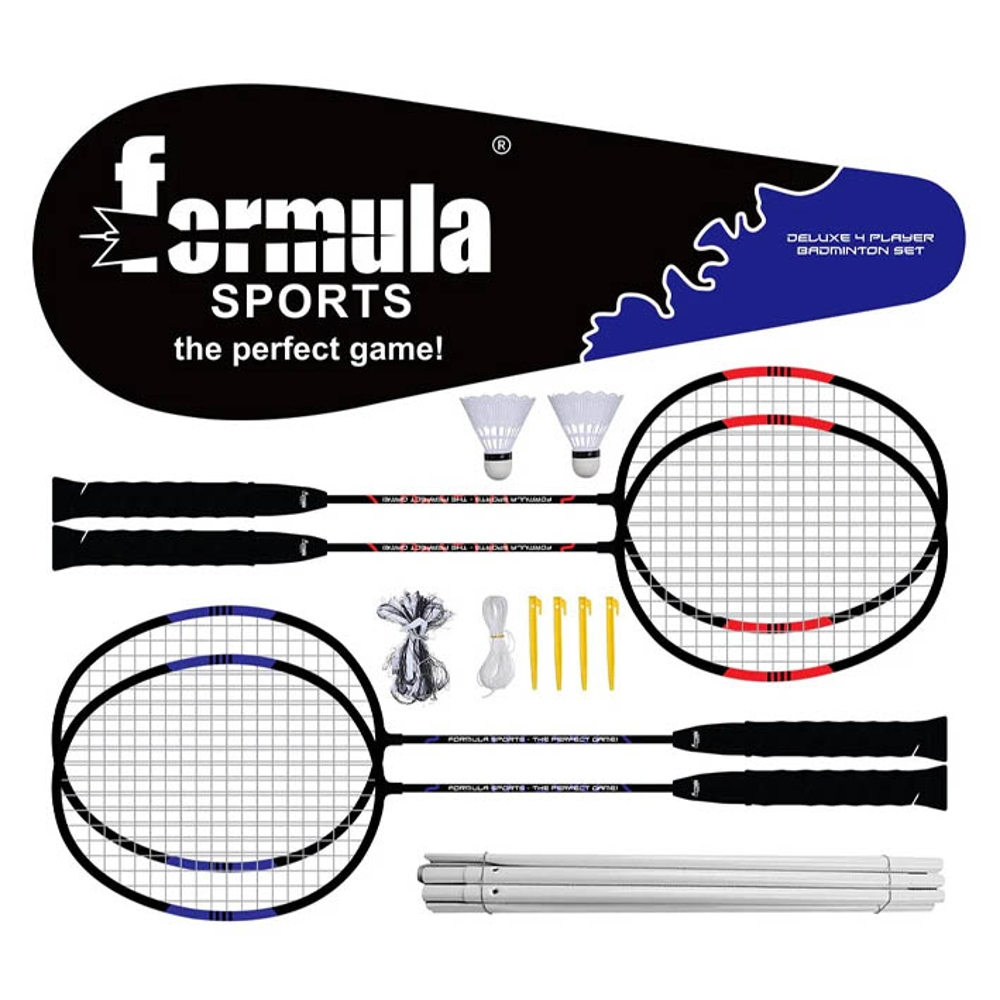 FORMULA-SET Badminton 4 Player Deluxe
