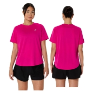ASICS TEE SHIRT Silver Ss Pink Rave