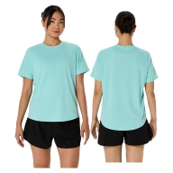 ASICS TEE SHIRT Silver Ss Illuminate Mint