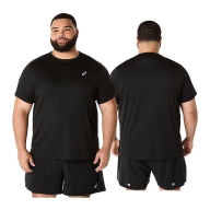 ASICS TEE SHIRT M Silver Ss Performance Black