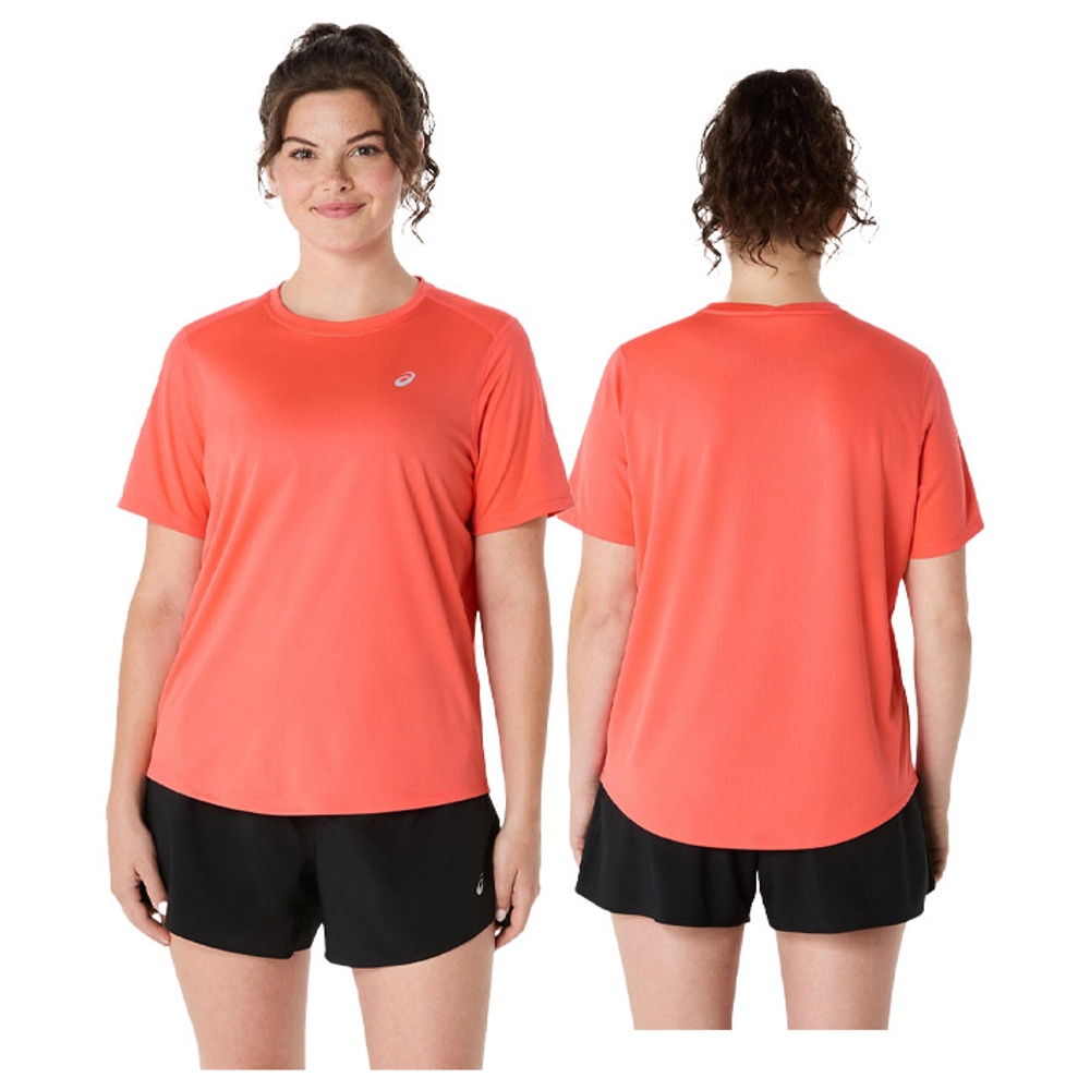 ASICS TEE SHIRT Silver Ss Coral Reef