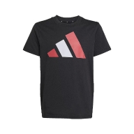 ADIDAS TEE SHIRT J Bl160 Black/Purrub/White