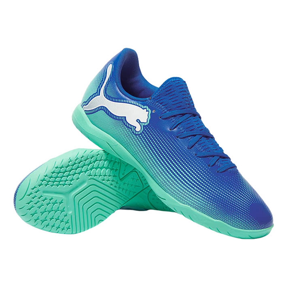 PUMA CHAUSSURE Future 7 Play It Hyperlink Blue-Mint-Pum  - PUMA25-CHAUSSURE Future 7 Play It Hyperlink Blue-Mint-Pum T40