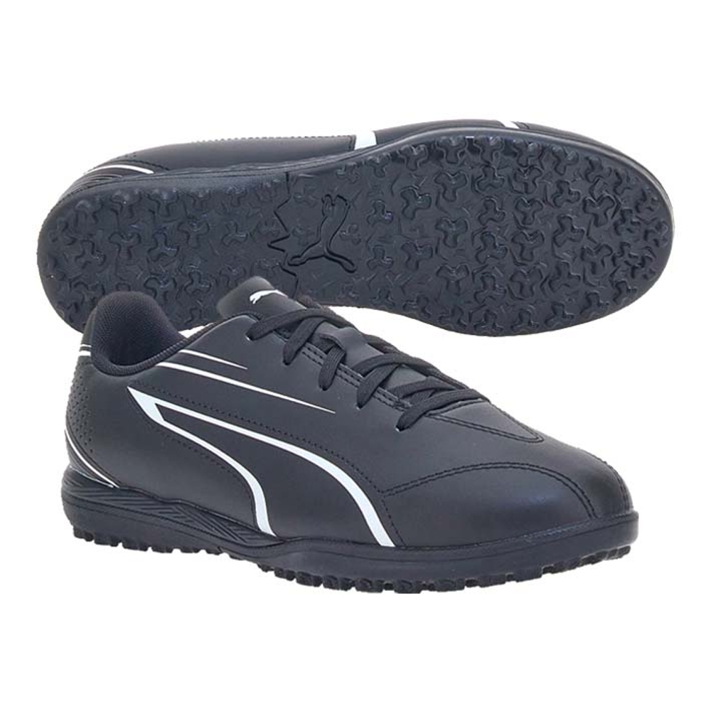 PUMA CHAUSSURE Vitoria Tt Jr Black-White - PUMA23-CHAUSSURE Vitoria Tt Jr Black-White T37,5
