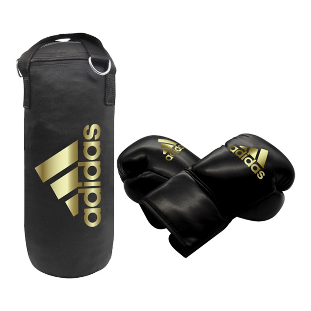 ADI23-SET DE BOXE JUNIOR NOIR/OR - ADI23-SET DE BOXE JUNIOR NOIR/OR